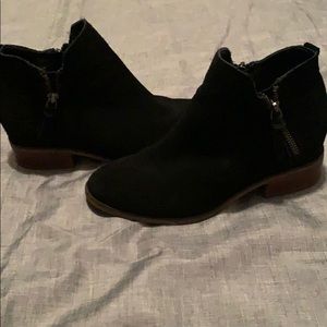 Steve Madden Arper Suede double zip low ankle boot